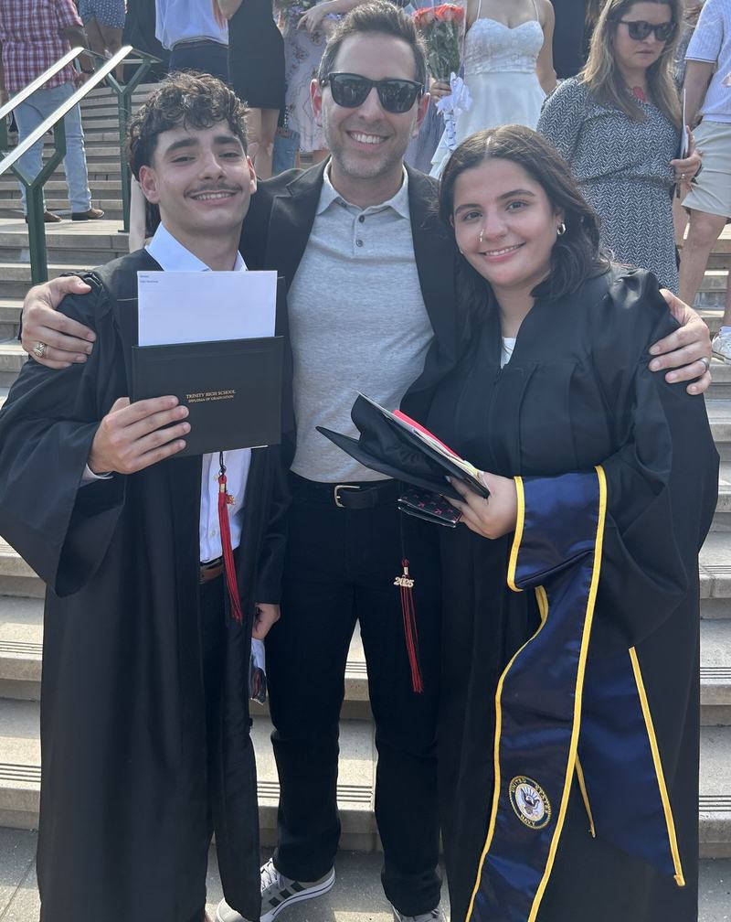 Ryan's siblings at their high school graduation
